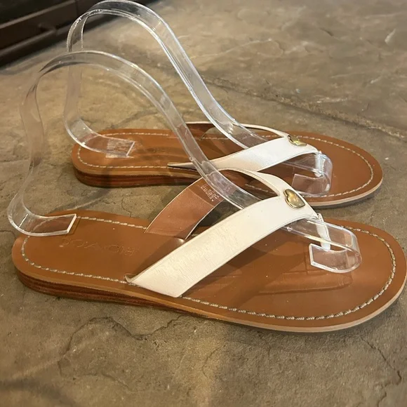 Coach Slip on Leather Sandals. Size 6.5 - Picture 3 of 7